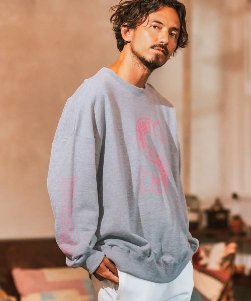 【seventy seven(セブンティセブン)】middle onz over size sweat shirts (S) スウェット(7724W140)