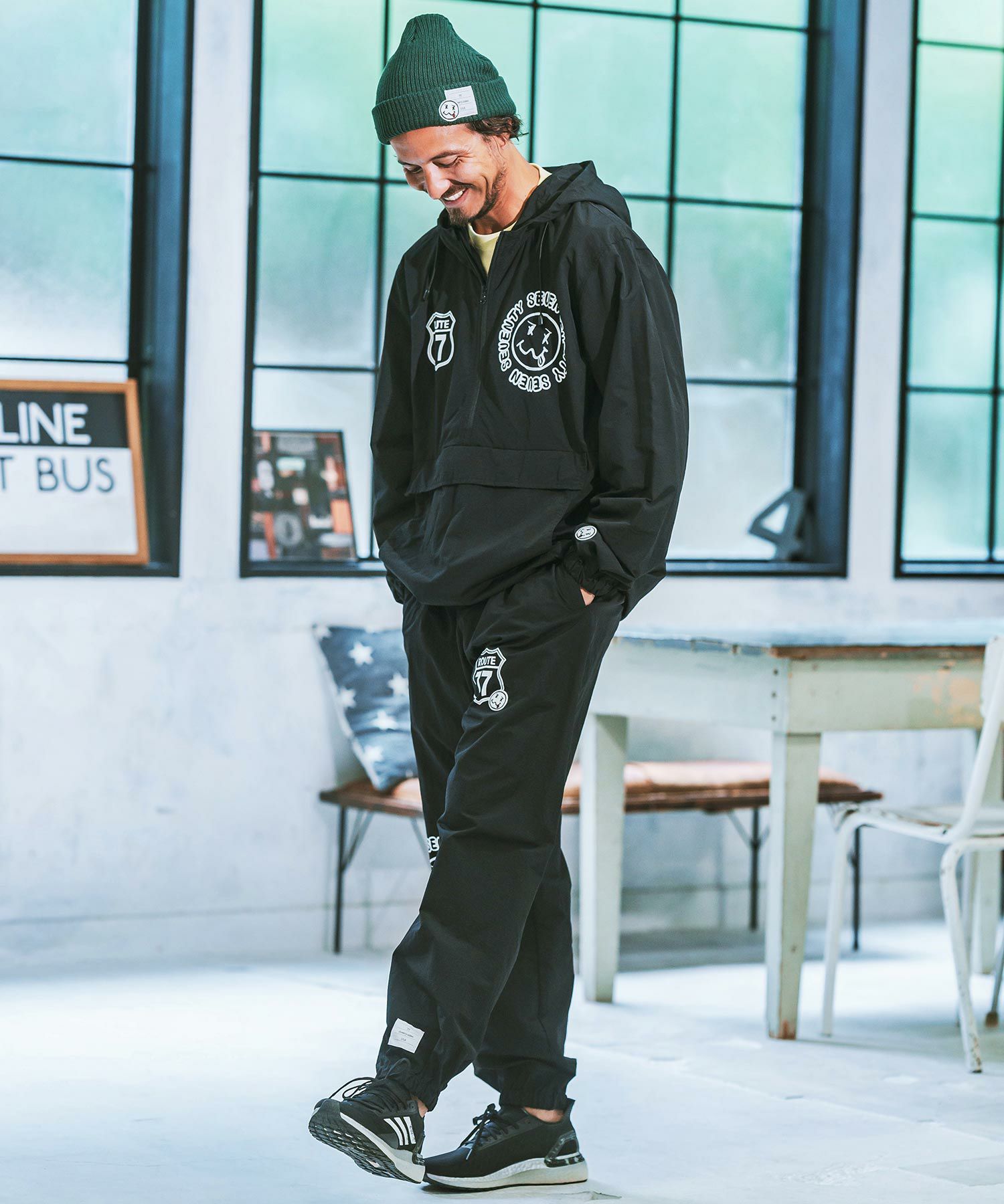 30%OFF【seventy seven(セブンティセブン)】nylon anorak jacket