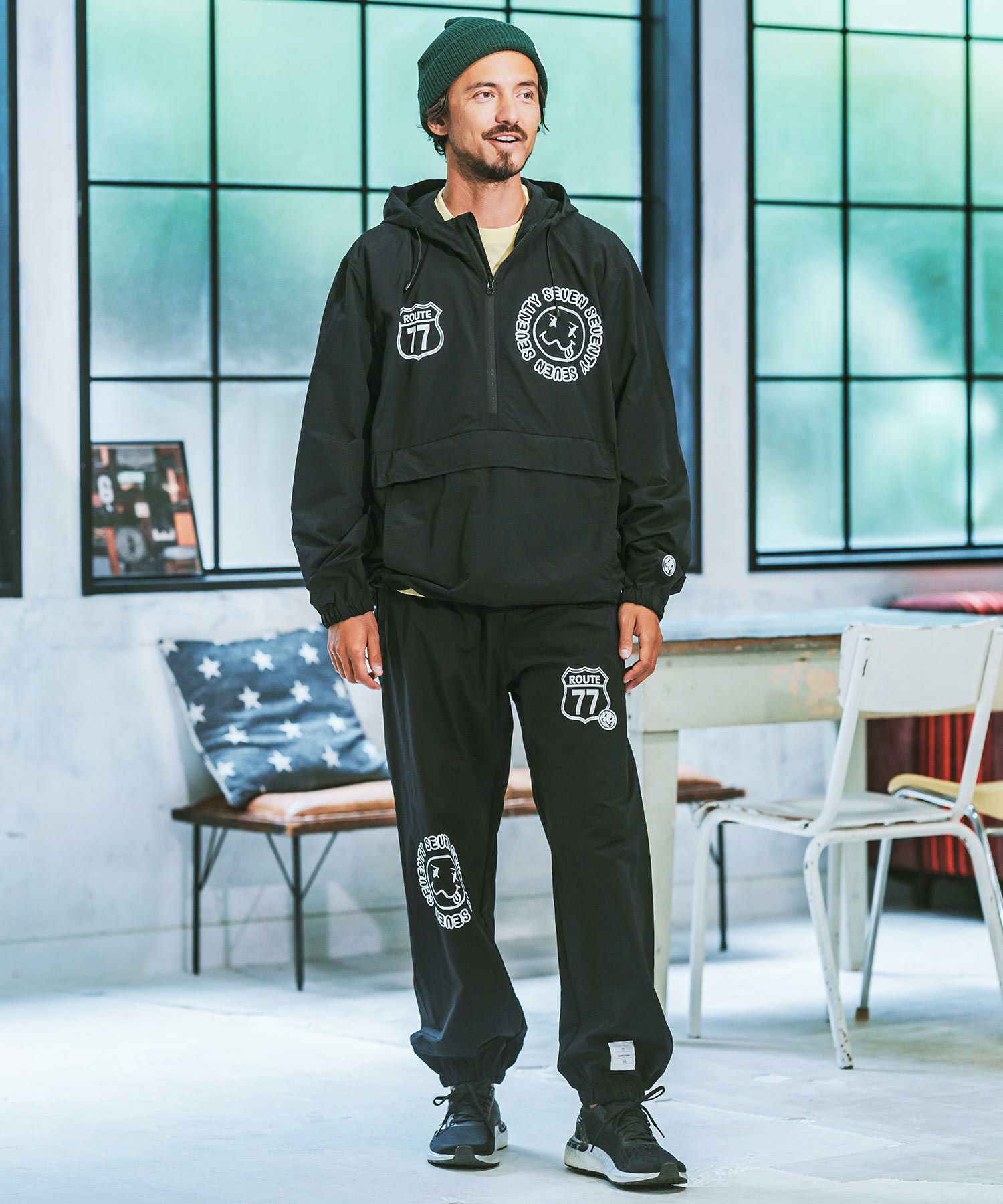 30%OFF【seventy seven(セブンティセブン)】nylon anorak jacket