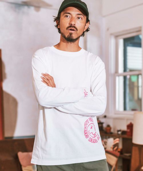 【seventy seven(セブンティセブン)】middle onz L-S t-shirts (sunsmile) カットソー(7724W040)