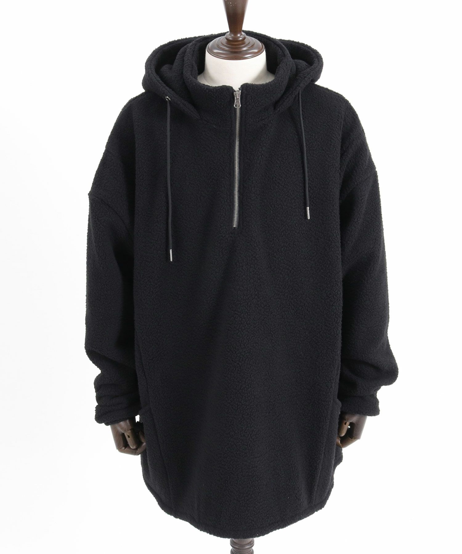 60%OFF【CAMBIO(カンビオ)】ボアハーフジップパーカー(CA-24-34