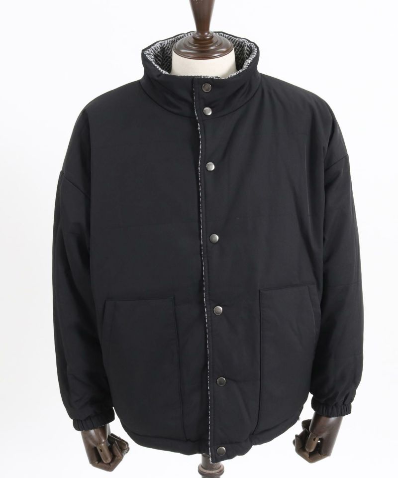 50%OFF【CAMBIO(カンビオ)】ツイードリバーシブル中綿ジャケット(CA-24