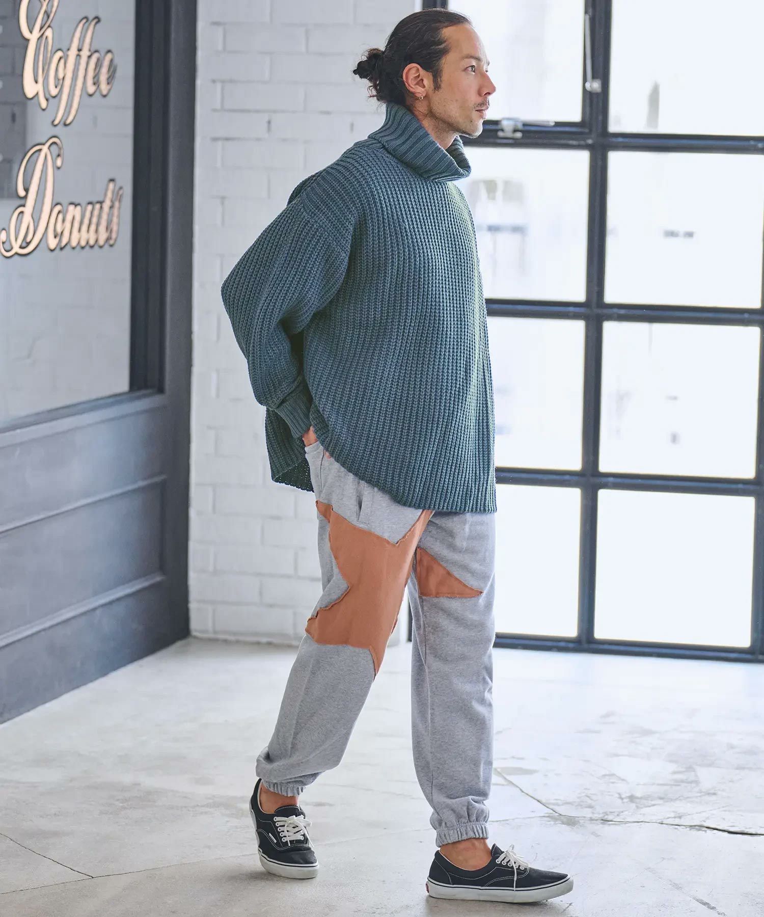 30%OFF【CAMBIO(カンビオ)】ルーズフィットボリュームタートルネック