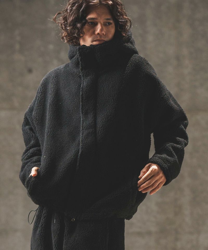 30%OFF【GLIMCLAP(グリムクラップ)】Boa hooded blouson ボア