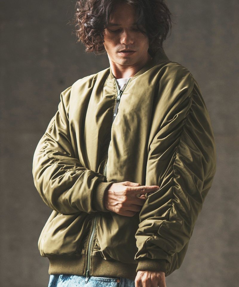 30%OFF【GLIMCLAP(グリムクラップ)】 Reversible flight jacket