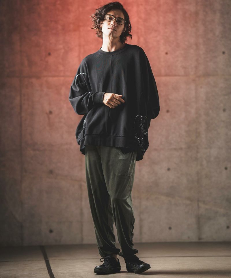 30%OFF【GLIMCLAP(グリムクラップ)】 Velor fabric jogger pants