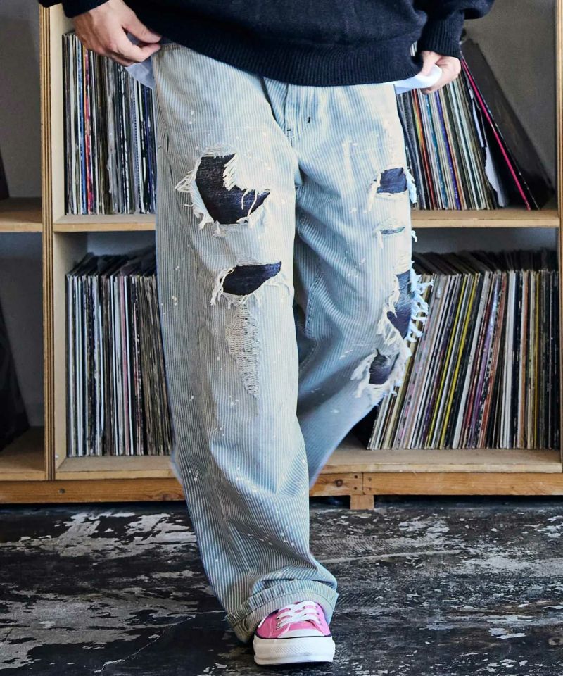 ADAM PATEK(アダムパテック)】clash looose hickory denim