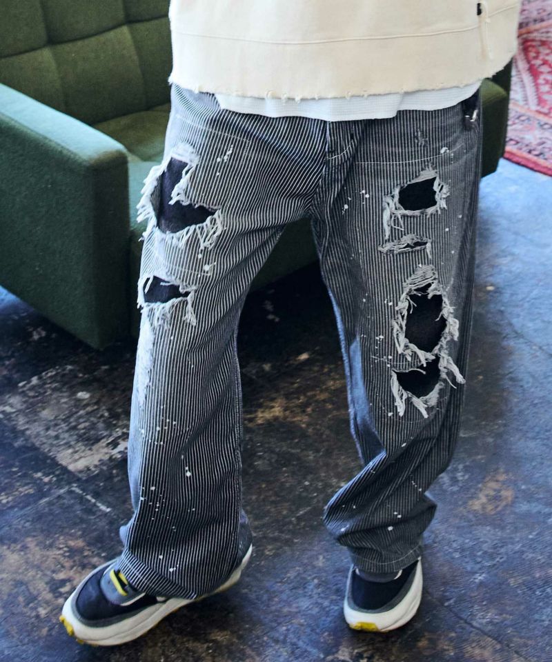 ADAM PATEK(アダムパテック)】clash looose hickory denim
