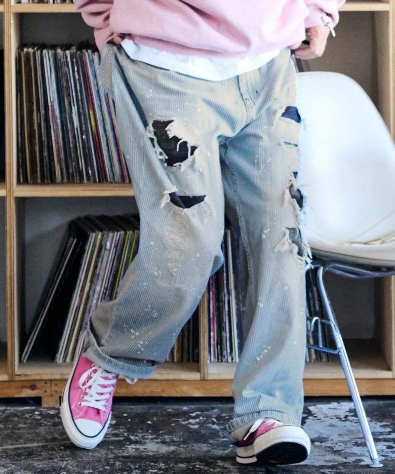 ADAM PATEK(アダムパテック)】clash looose hickory denim