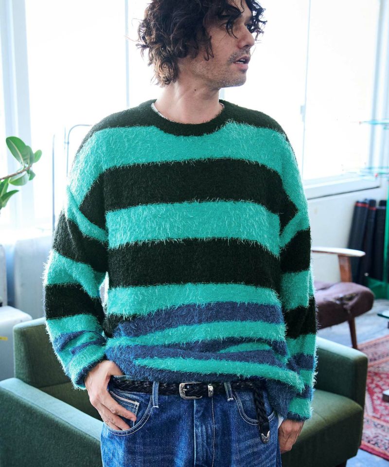 16AW LOOK1 DESTROYED OVER KNIT デストロイニット. セール】ブラッシュデストロイニット（ニット/セーター