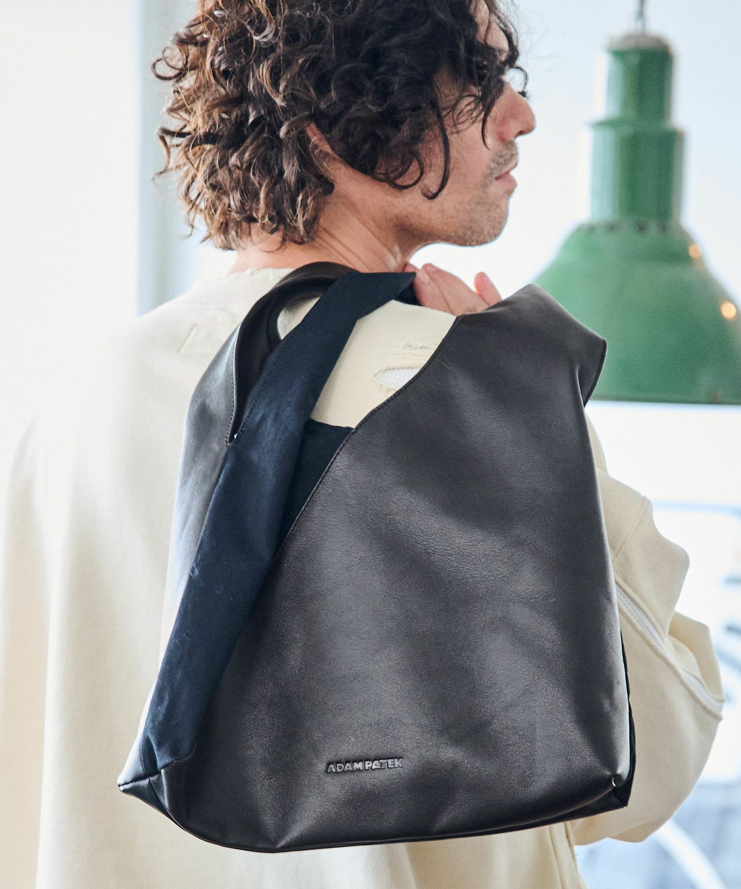 ADAM PATEK(アダムパテック)】leather switching marche bag マルシェ