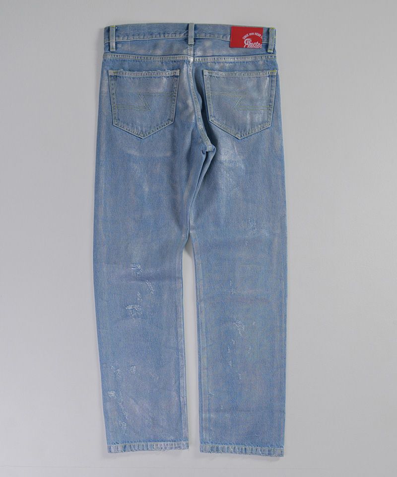 EFECTEN パンツ　Lサイズ EFFECTEN(エフェクテン)】Rainbow Denim Pants デニムパンツ(efxf-32