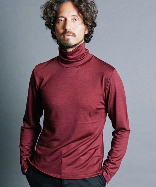 【Magine(マージン)】WOOL JERSEY TURTLE-N L-S タートルネック カットソー(2432-032)