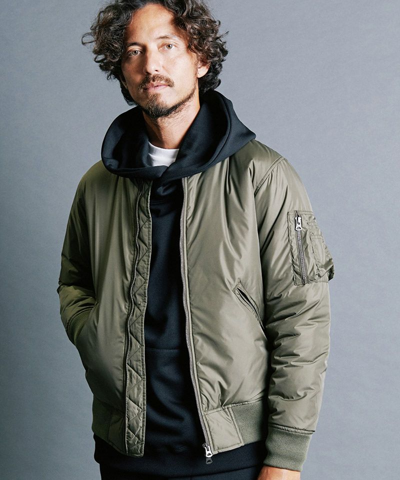 30%OFF【Magine(マージン)】NYLON THINSULATE ZIP MA-1 JKT ジャケット