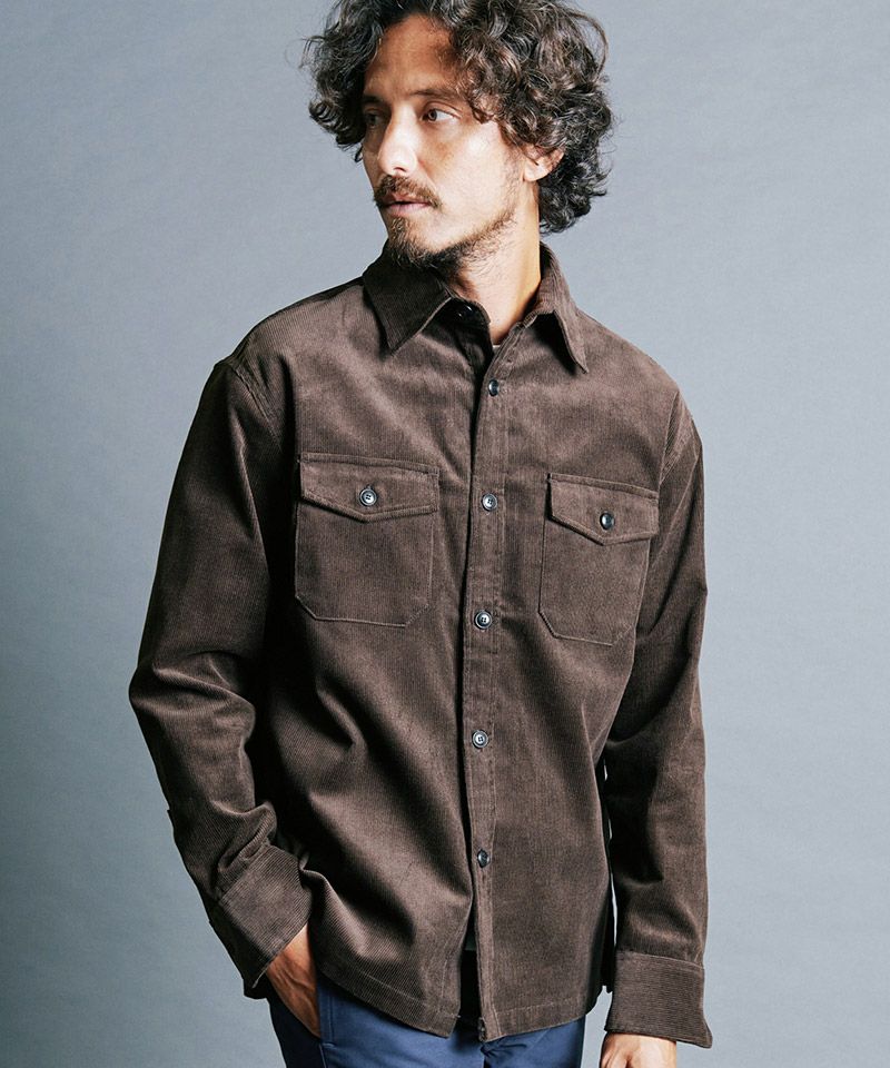 Magine(マージン)】CTN CORDUROY WORK SHIRTS コーデュロイシャツ(2431-023) | CAMBIO カンビオ