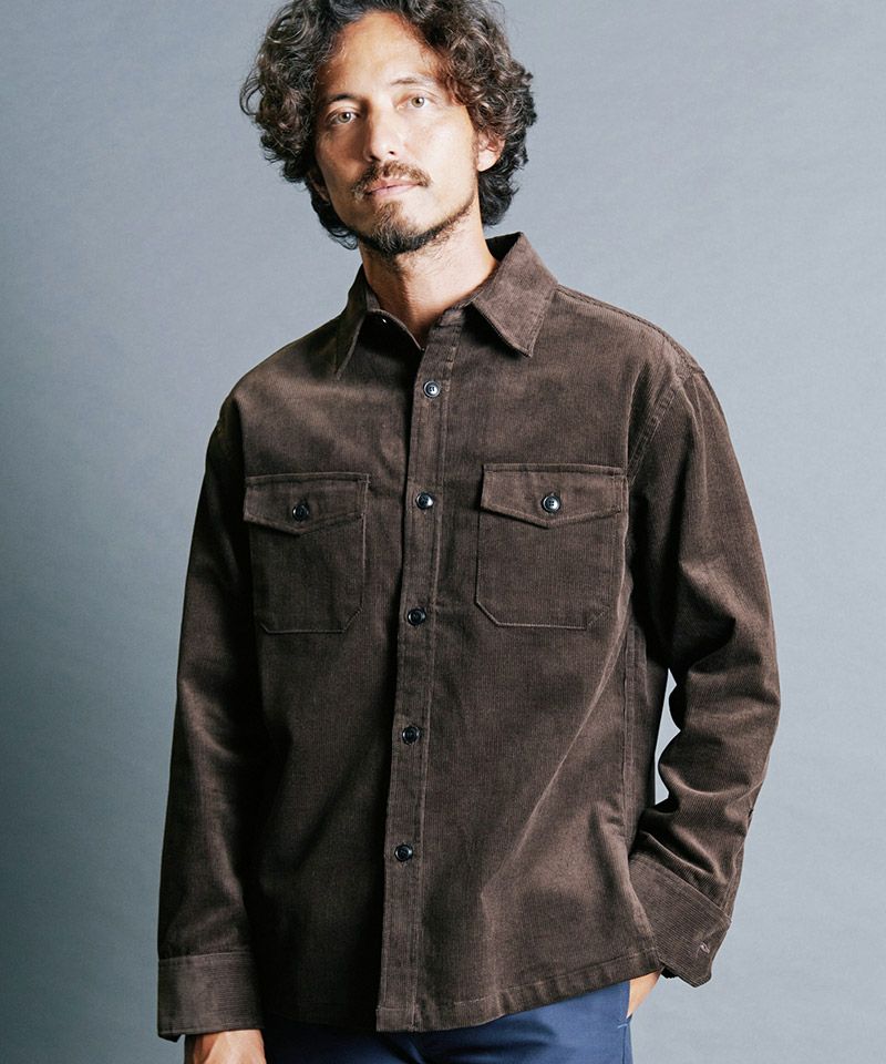 50%OFF【Magine(マージン)】CTN CORDUROY WORK SHIRTS コーデュロイ
