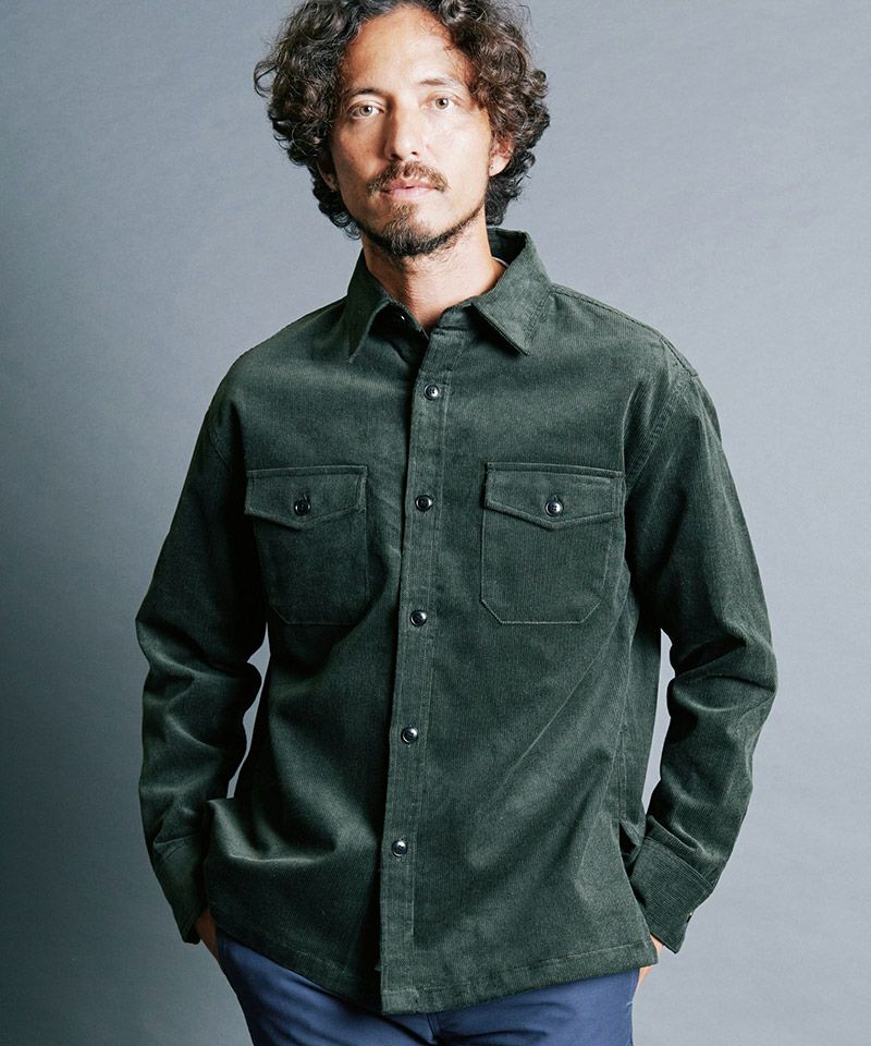 50%OFF【Magine(マージン)】CTN CORDUROY WORK SHIRTS コーデュロイ