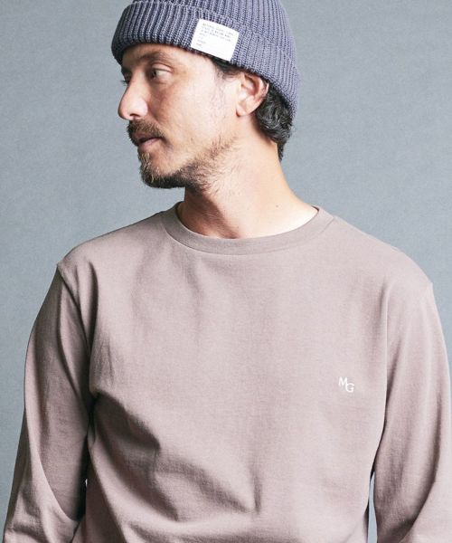 50%OFF【Magine(マージン)】ORGANIC CTN EMBROIDERY PULL OVER L-S クルーネック カットソー(2432-045)