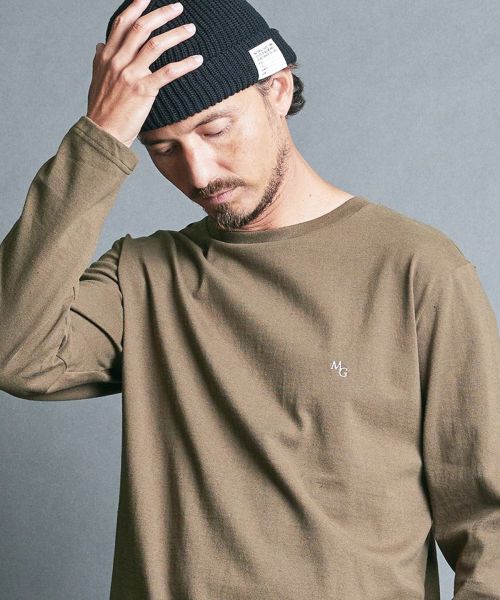 50%OFF【Magine(マージン)】ORGANIC CTN EMBROIDERY PULL OVER L-S クルーネック カットソー(2432-045)