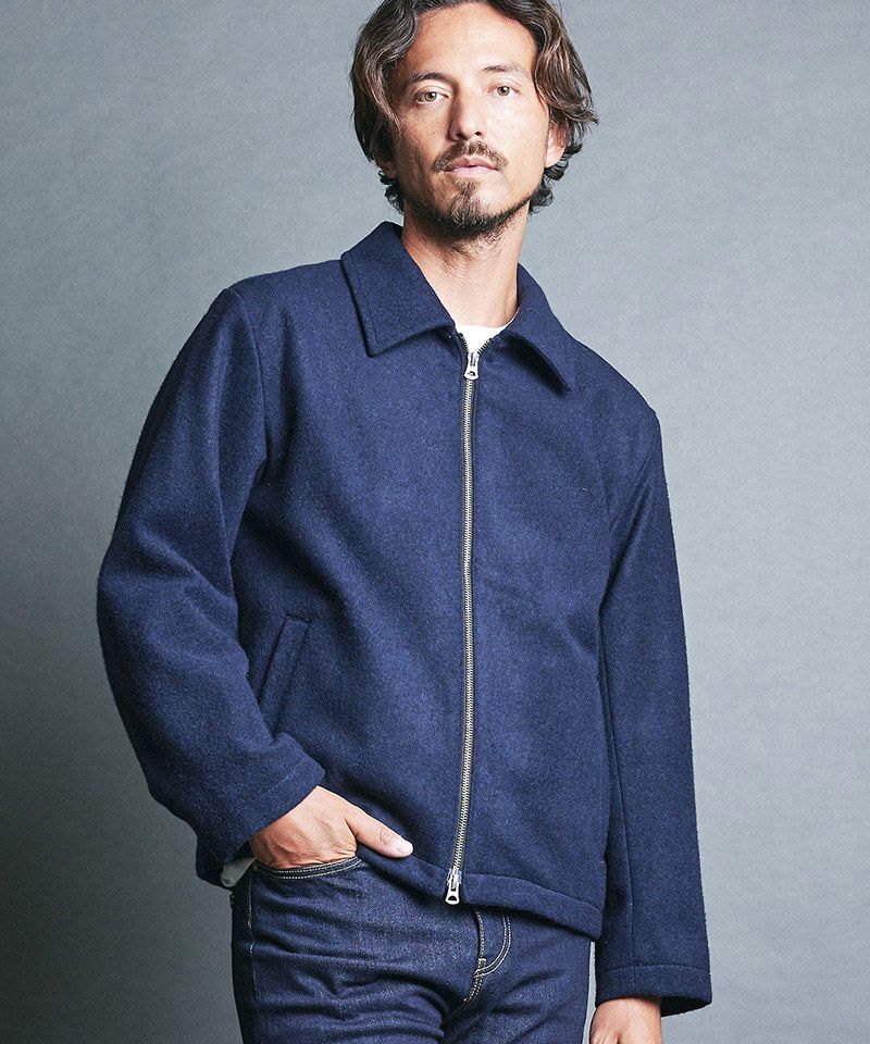 MARBLES HEAVY MELTON ZIP JKT　マーブルズ Custom Columbia Mens Steens Mountain™ Half-Zip Pullover