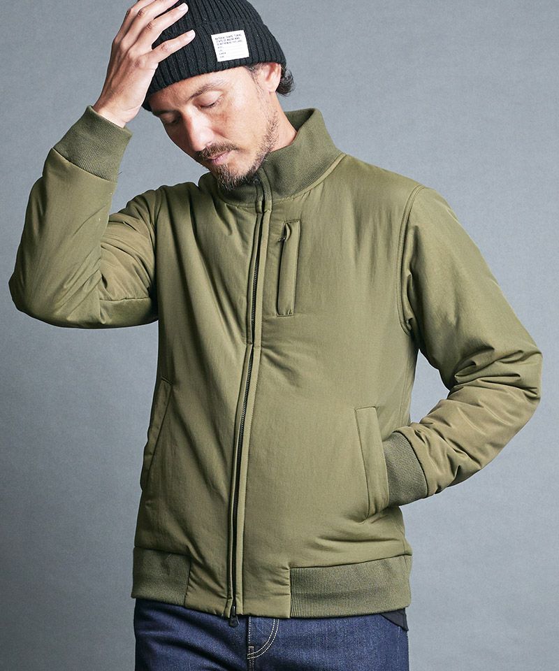 Magine(マージン)】NYLON THINSULATE STAND RIB BLOUSON ブルゾン(2434 