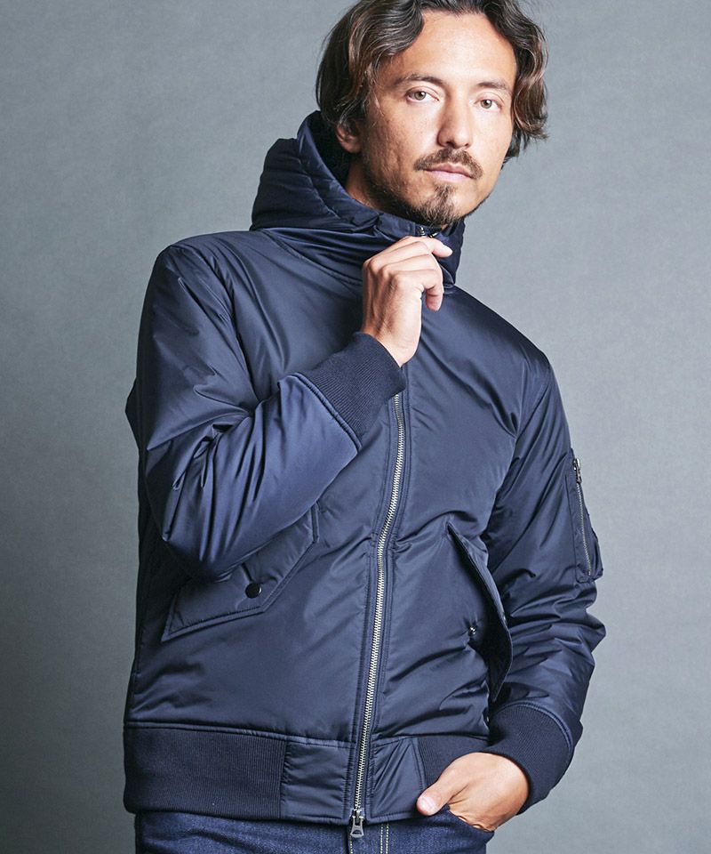 Magine(マージン)】NYLON THINSULATE HOOD MA-1 JKT ジャケット(2434 