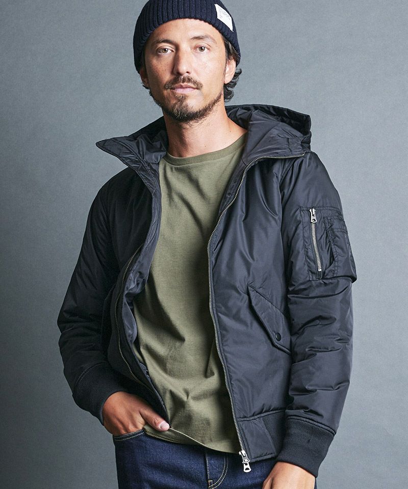 Magine(マージン)】NYLON THINSULATE HOOD MA-1 JKT ジャケット(2434 