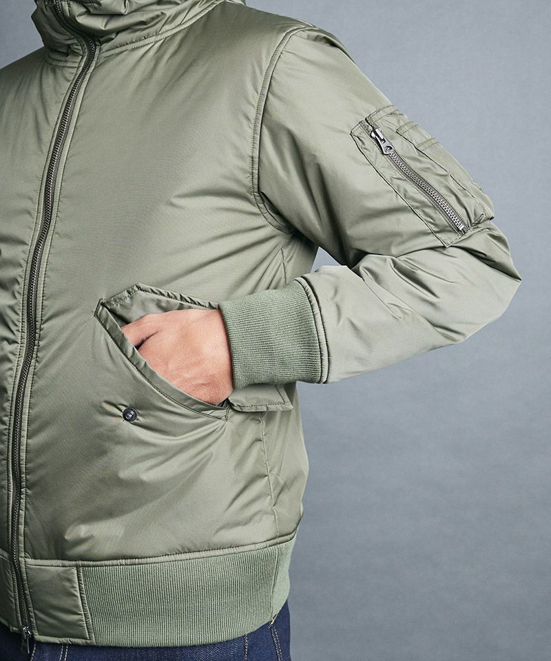 Magine(マージン)】NYLON THINSULATE HOOD MA-1 JKT ジャケット(2434 