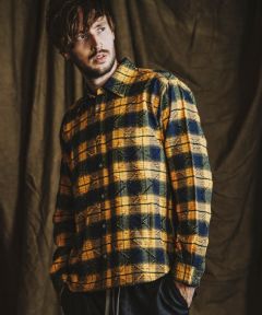 50%OFF【NO ID.(ノーアイディー)】 ﾁｪｯｸBIG-SH シャツ(855006