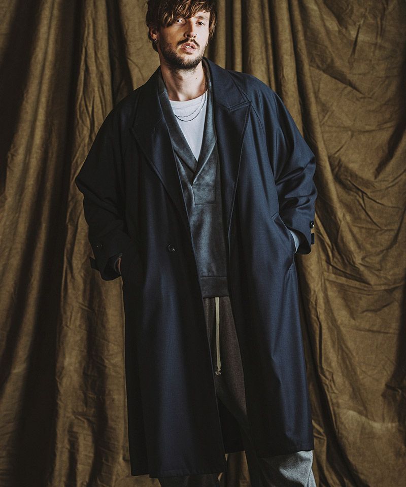 Paul Smith Dreamer チェスターコート レザー切り替え 羊革（PAUL 