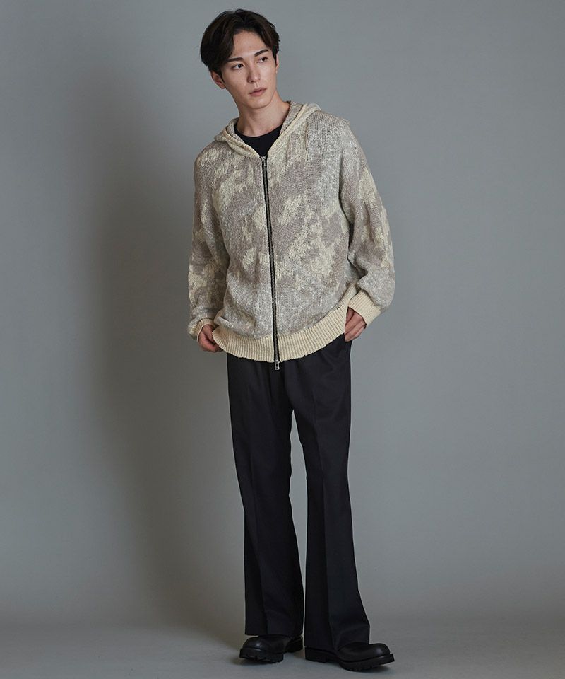 50%OFF【NO ID.(ノーアイディー)】ｱﾌﾞｽﾄﾗｸﾄJQﾆｯﾄZIPﾊﾟｰｶ(855010