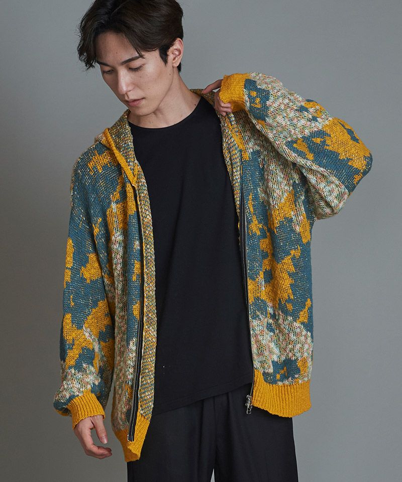 50%OFF【NO ID.(ノーアイディー)】ｱﾌﾞｽﾄﾗｸﾄJQﾆｯﾄZIPﾊﾟｰｶ(855010