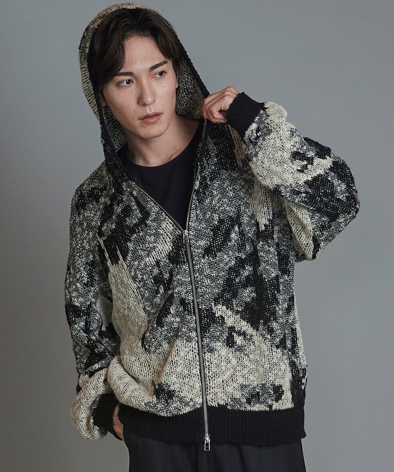 ☆ NO ID. ノーアイディ アラベスク ノーカラー ジップアップジャケット 000000073589-22-l.jpg?t=