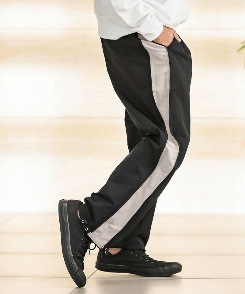 CAMBIO トラウザー ブラック 30%OFF【CAMBIO(カンビオ)】サイドZIPラインパンツ(CA-24-39