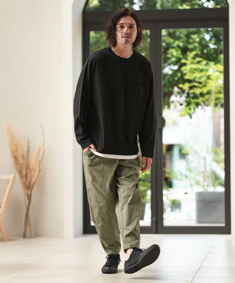 バルーンパンツ THE CASUAL｜ルーズシルエット バルーンパンツデニム ツイル