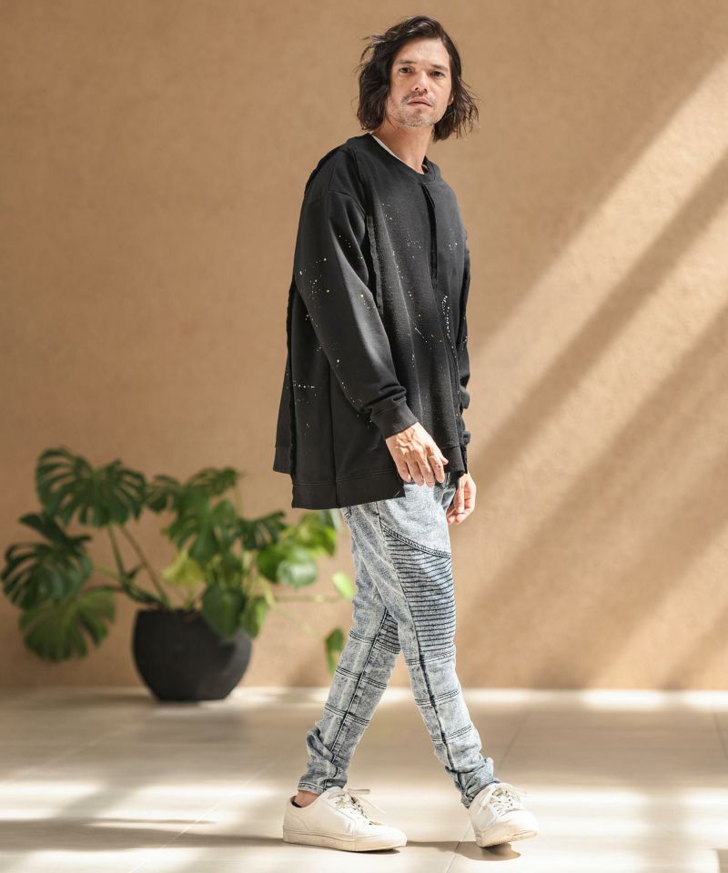 CAMBIO カンビオ　
デニム変形ブッシュバルーンパンツ
ダークブルー CAMBIO(カンビオ)】7.5OZデニムイージータックパンツ | CAMBIO