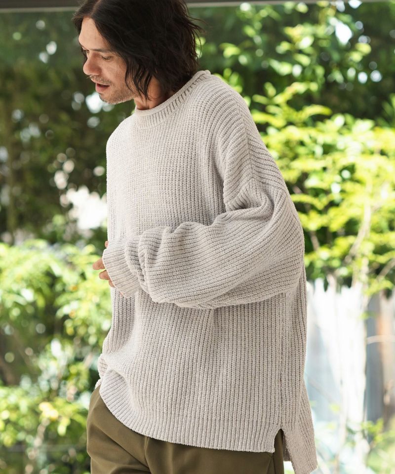 CAMBIO(カンビオ)】Mid Gauge Mole Knit Pullover プルオーバー