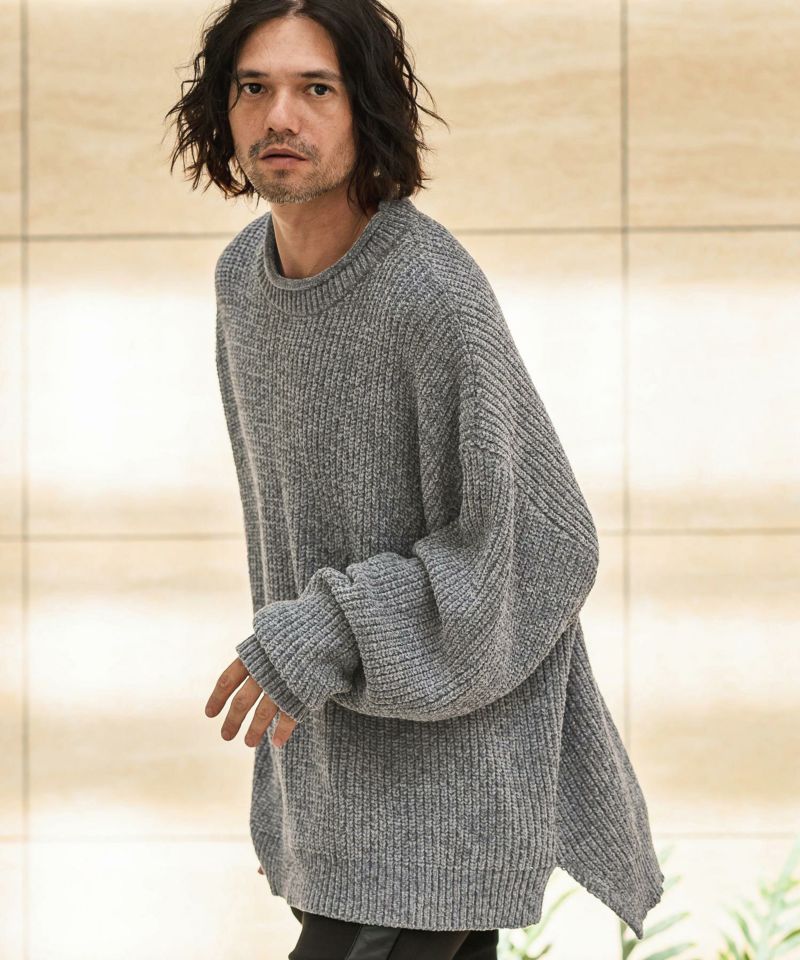 CAMBIO(カンビオ)】Mid Gauge Mole Knit Pullover プルオーバー