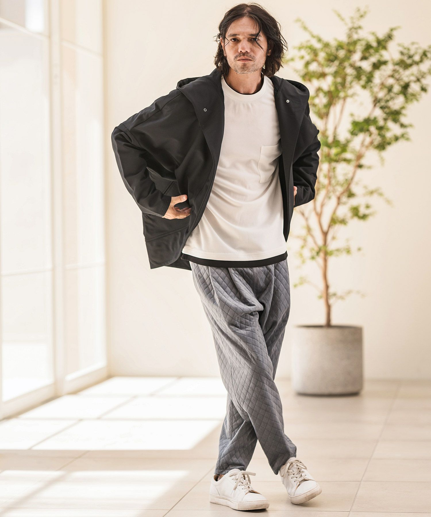 CAMBIO(カンビオ)】変形ドルマンパーカー(HLCM0175) | CAMBIO カンビオ