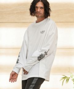 50%OFF【CAMBIO(カンビオ)】プリントロンT（ダガー＆ローズ
