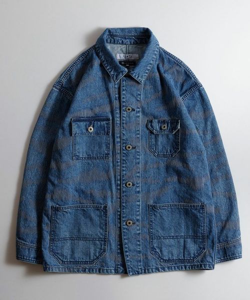 FDMTL(ファンダメンタル)】【予約販売3月中旬～下旬入荷】TIGER SASHIKO COVERALL JACKET RINSE ジャケット(FA25-JK29R)  | CAMBIO カンビオ