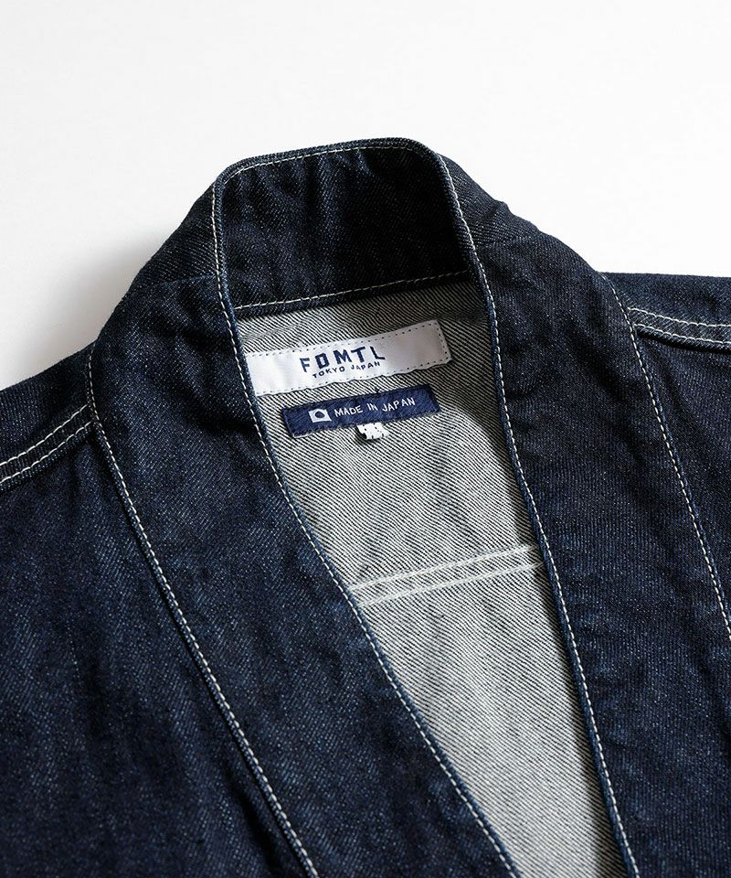 FDMTL(ファンダメンタル)】DENIM HAORI JACKET RINSE デニムジャケット
