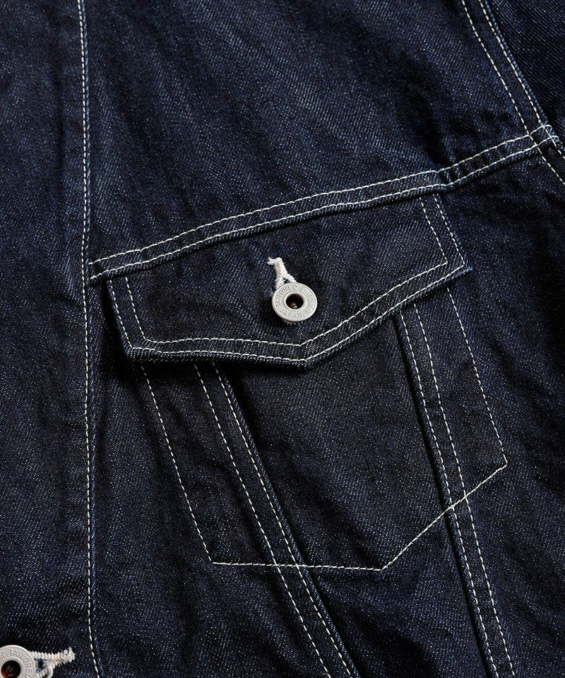 FDMTL(ファンダメンタル)】DENIM HAORI JACKET RINSE デニムジャケット