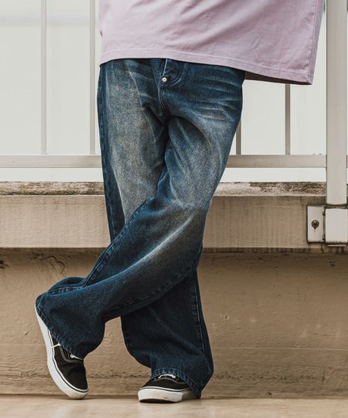 【CAMBIO(カンビオ)】Relax Straight Silhouette Denim Pants デニムパンツ(A35724cmb)