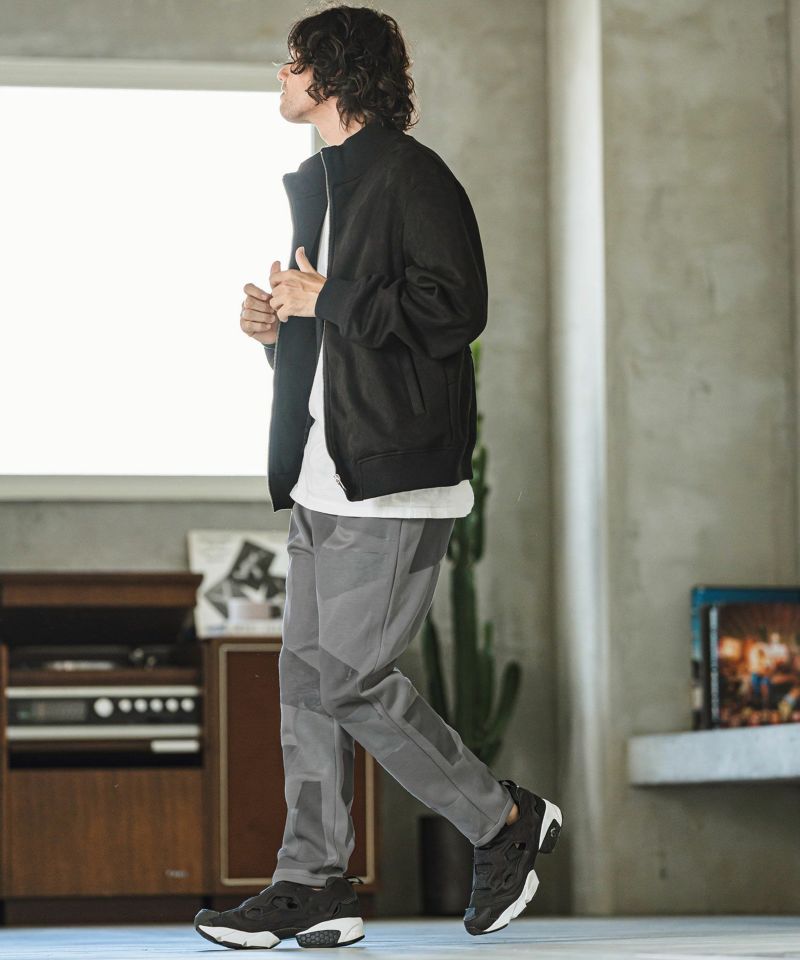 CAMBIO(カンビオ)】 Patchwork Print Cardboard Knit Jogger