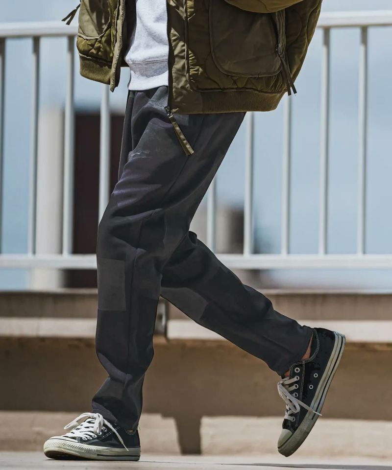 CAMBIO(カンビオ)】 Patchwork Print Cardboard Knit Jogger