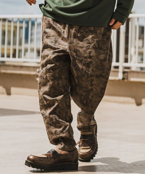 50%OFF【CAMBIO(カンビオ)】Micro Brushed Leopard Pants