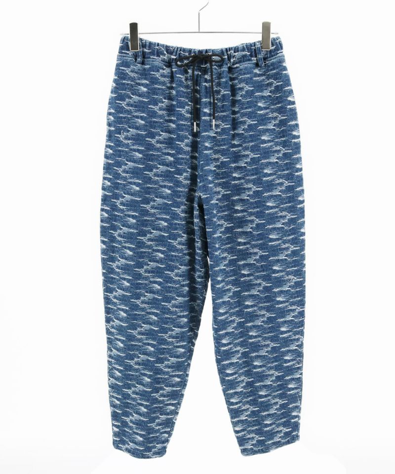 CAMBIO(カンビオ)】 Denim Jacquard Balloon Pants デニム