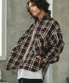 楽天市場】【CAMBIO(カンビオ)】Check Shaggy CPO Jacket CPO