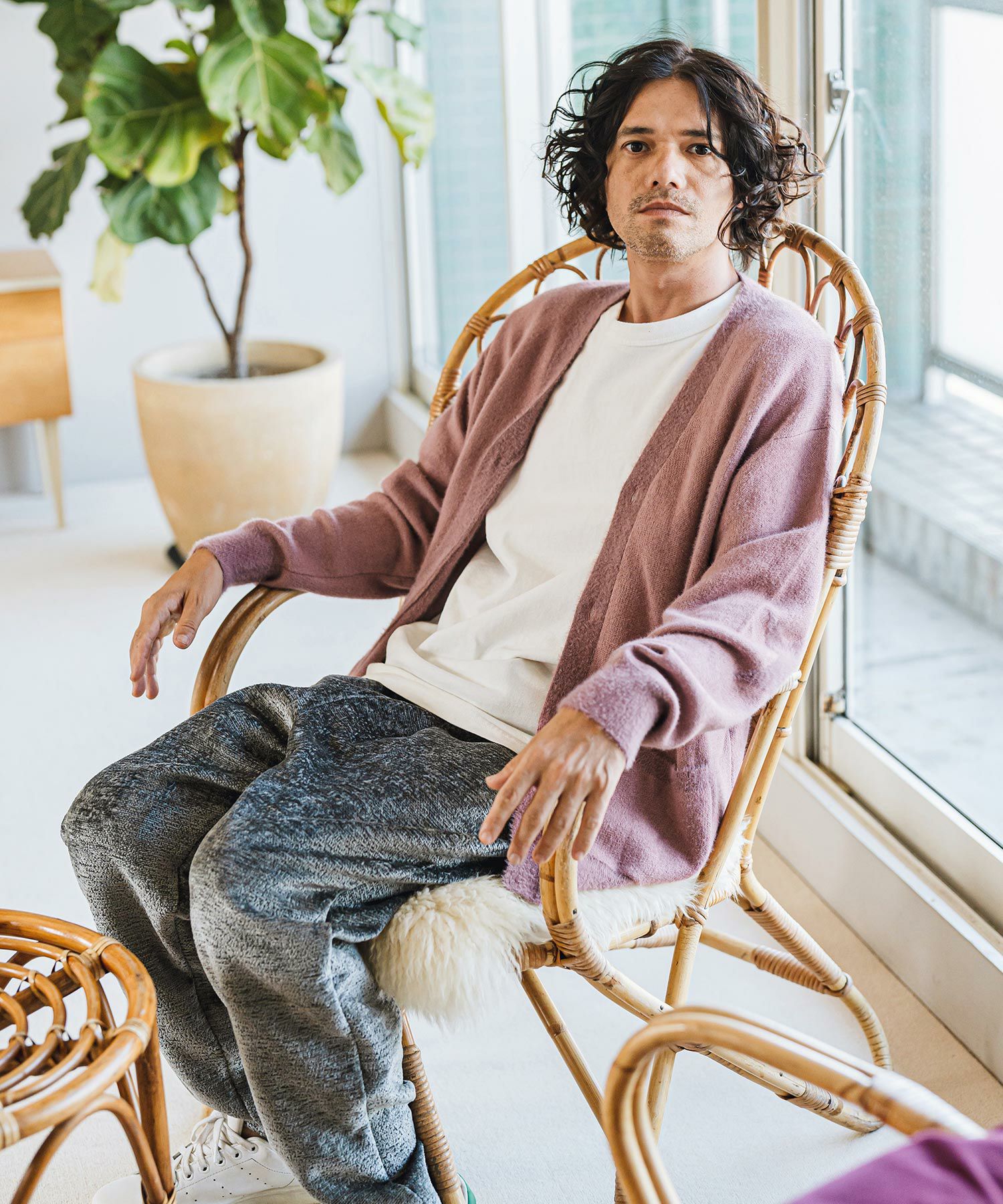 30%OFF【CAMBIO(カンビオ)】New肘星カーディガン(CB24A-K11) | CAMBIO